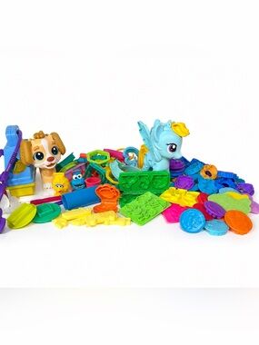 Play-Doh Lot My Little Pony Vet Puppy Sesame Street and Many Cut out Tools